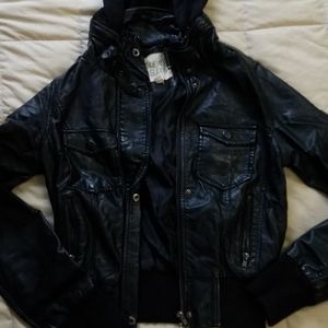 Faux leather jacket